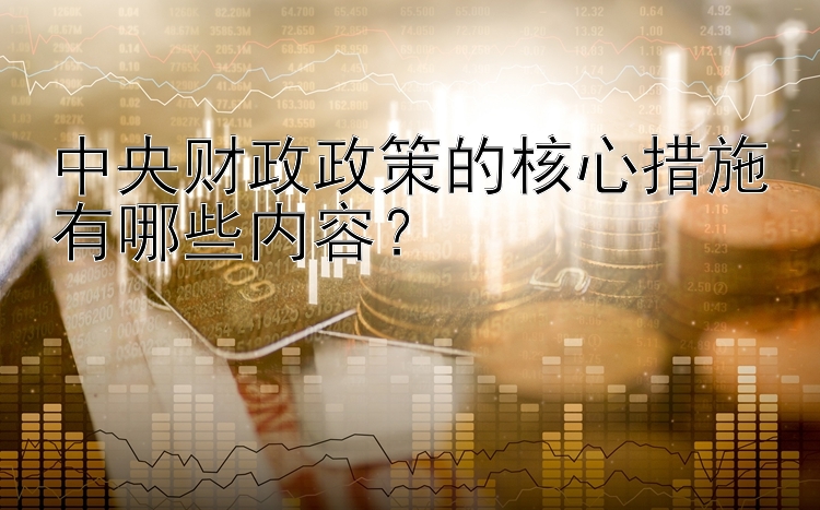 中央财政政策的核心措施有哪些内容？