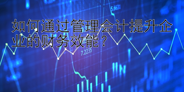 如何通过管理会计提升企业的财务效能？