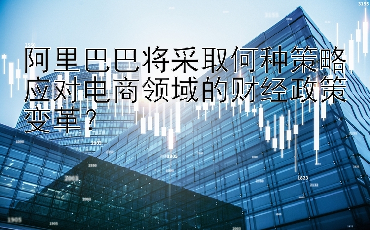 阿里巴巴将采取何种策略应对电商领域的财经政策变革？