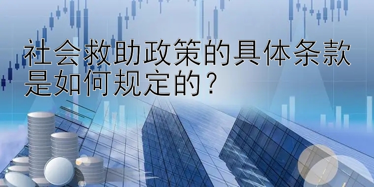 社会救助政策的具体条款是如何规定的？