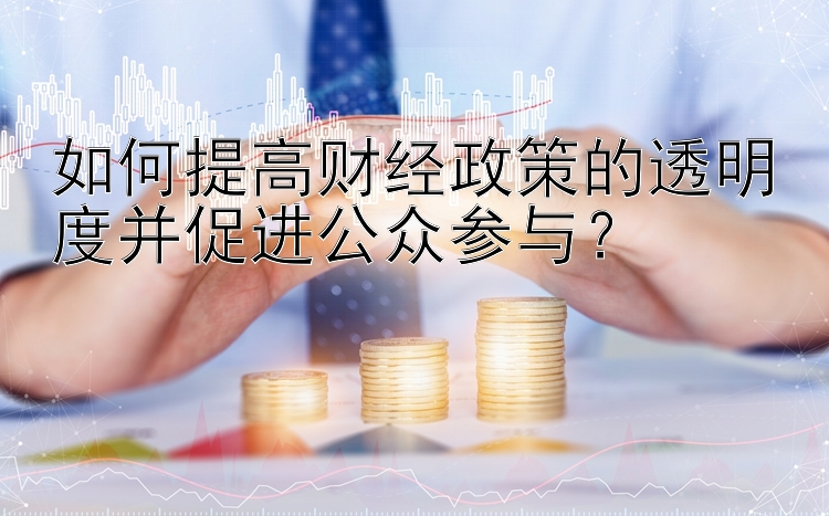 如何提高财经政策的透明度并促进公众参与？