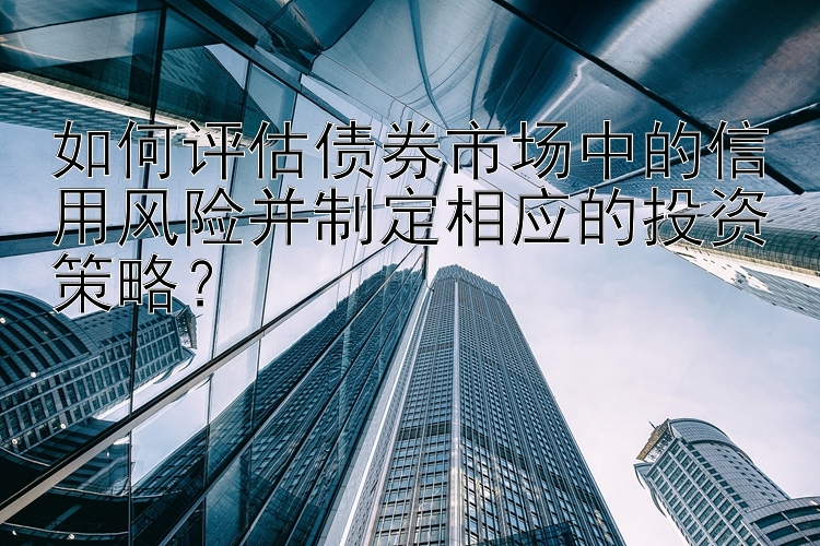 如何评估债券市场中的信用风险并制定相应的投资策略？