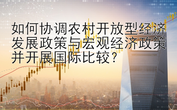如何协调农村开放型经济发展政策与宏观经济政策并开展国际比较？