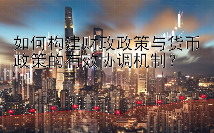 如何构建财政政策与货币政策的有效协调机制？