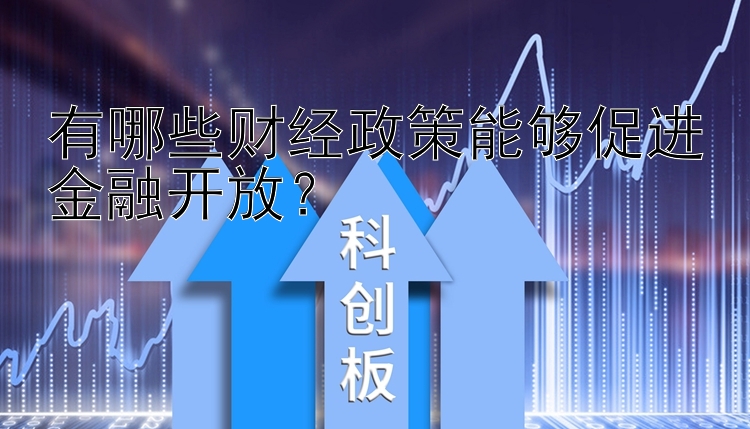 有哪些财经政策能够促进金融开放？