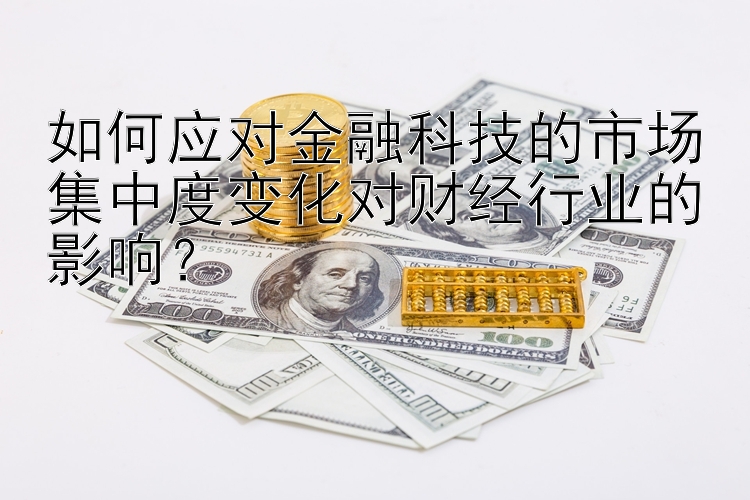 如何应对金融科技的市场集中度变化对财经行业的影响？