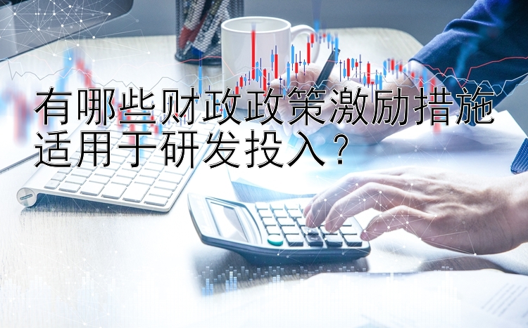 有哪些财政政策激励措施适用于研发投入？