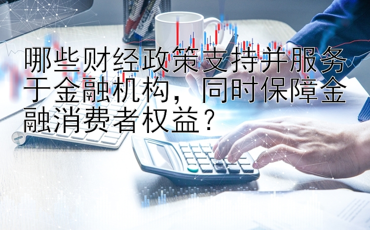 哪些财经政策支持并服务于金融机构，同时保障金融消费者权益？