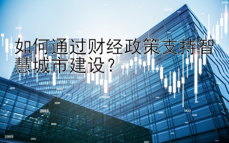 如何通过财经政策支持智慧城市建设？