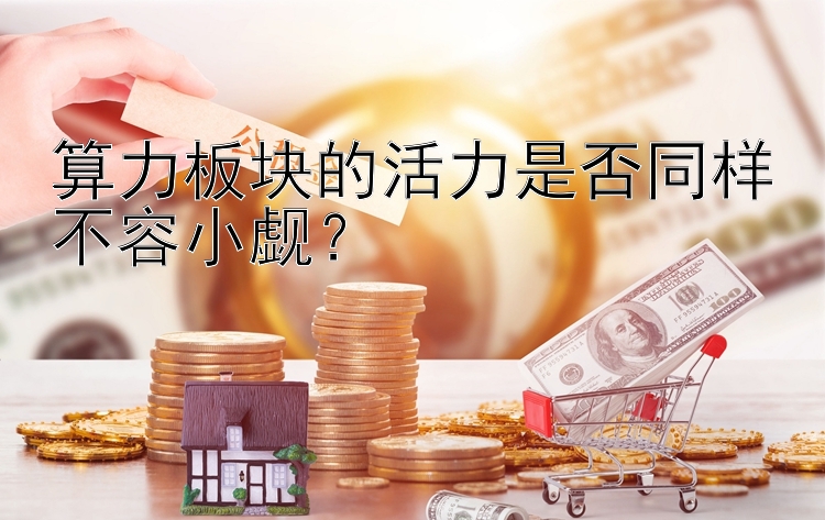 算力板块的活力是否同样不容小觑？